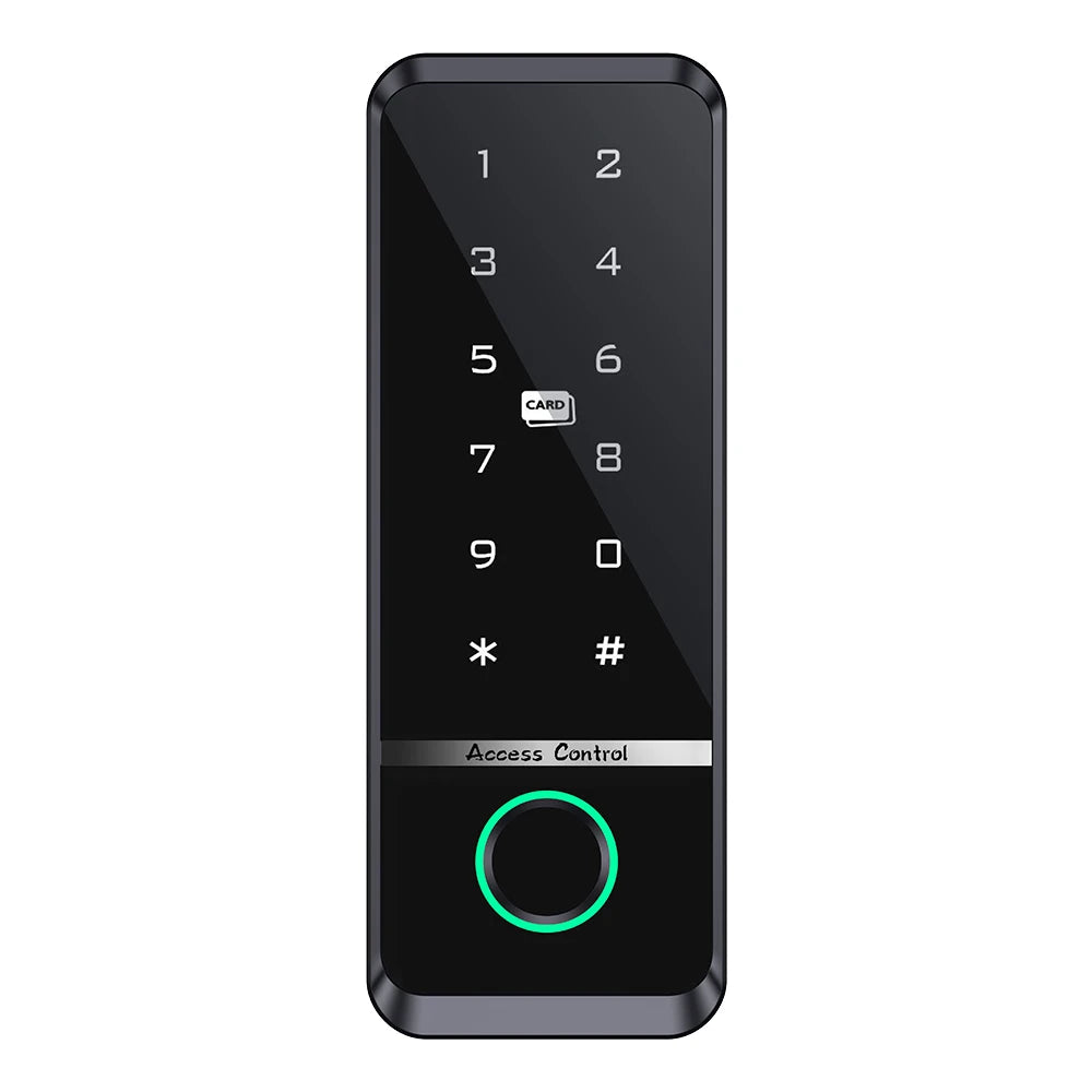 12V Tuya Wifi Electronic Fingerprint Lock Opener Access Control Keyboard Waterproof Smart Fingerprint ID IC Card Digital Keypad