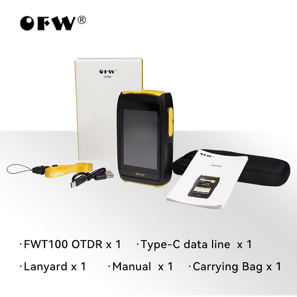 Mini OTDR Active Fiber Live Test 1550nm 20dB Optical Fiber Reflectometer Touch Screen OPM VFL OLS iOLA  Event Map Fiber Tester