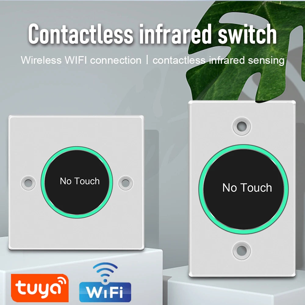 Tuya WIFI Smart Switch Door Release Access Control Timing Switch Wireless Remote Control with Button Manual Switch SmartLife App