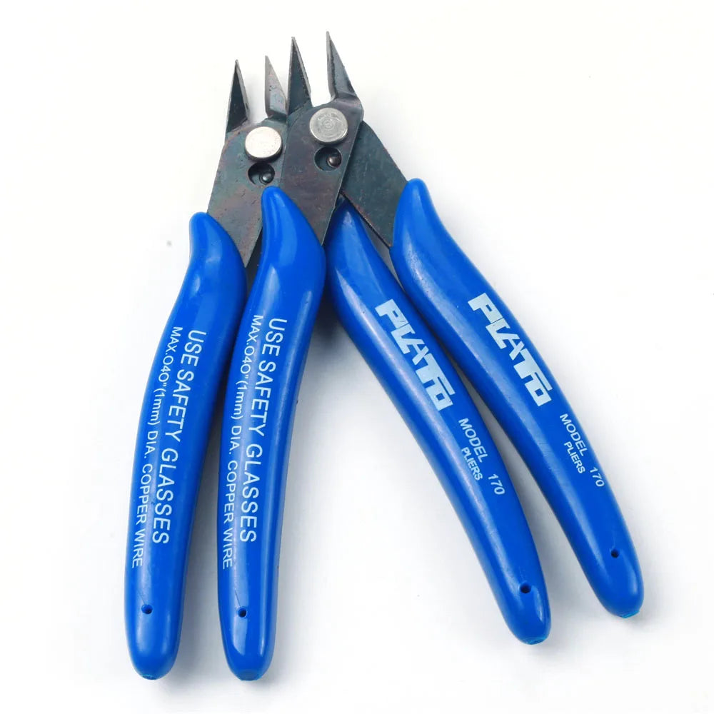 1/5/10Electrical Wire Cable Cutters Cutting Side Snips Flush Pliers Nipper Anti-slip Rubber Mini Diagonal Pliers Hand Tools
