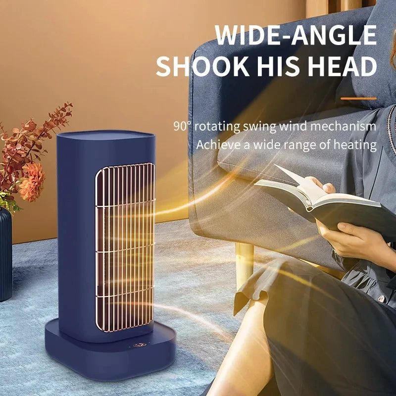 1300W Desktop Electric Heater for Home Bedroom Office PTC Ceramic Heating Warm Air Blower Low Consumption Warmer Heating Fans