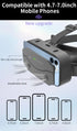 SHINECON 3D Helmet VR Glasses 3D Glasses Virtual Reality Glasses VR Headset For Google cardboard 5-7' Mobile with original box