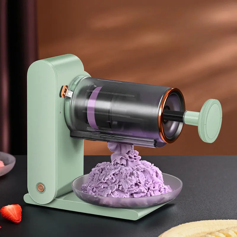 Kitchen Ice Grinder Household Small Shaved Machine Fully Automatic Wireless Portable Electric Cream Food Crusher Manual Dining