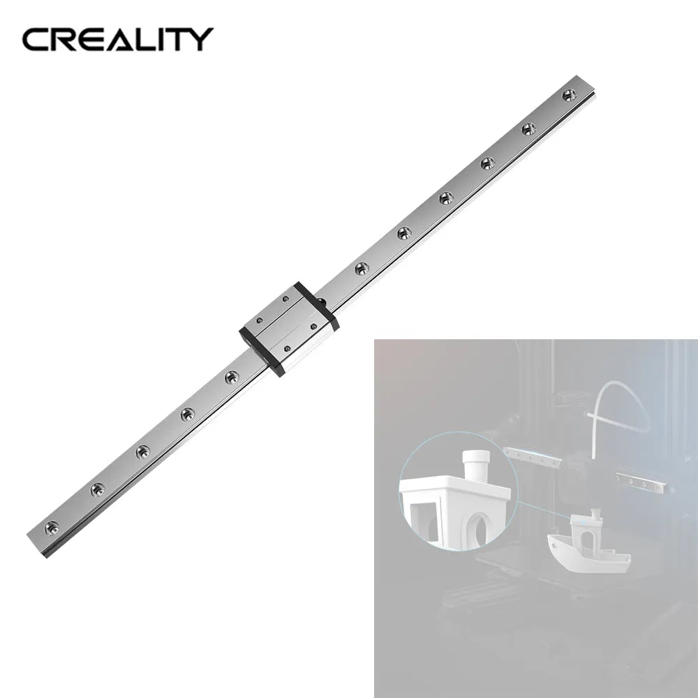 Creality Ender 3 Linear Rail Kit X-axis Rail Guide MGN12C 12.6" Length with Mount Bracket Support Sprite Pro Kit Compatible With