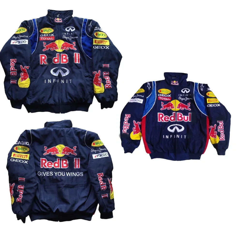 F1 Racing Suit Motorcyclist Jacket For Men Womans Autumn And Winter Cotton Casual Coat With Full Embroidery