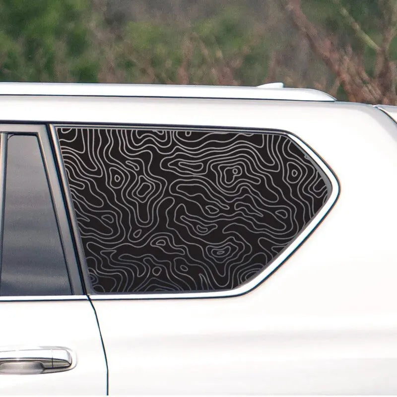 Universal Topography Quarter Window Car Sticker Suitable For Most Decoration Accessories Die Cutting Vinyl Decals