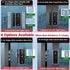 RAYKUBE FS1 TT Lock 3D Face Recognition Smart Lock With Half-circle Hook Biometric Electronic Fingerprint Unlock Glass Door Lock