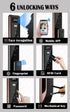 Wifi Remote Unlocking Photo Face Recognition Door Lock Fingerprint Handle with Nfc Card Key Password APP Unlock Home Apartments