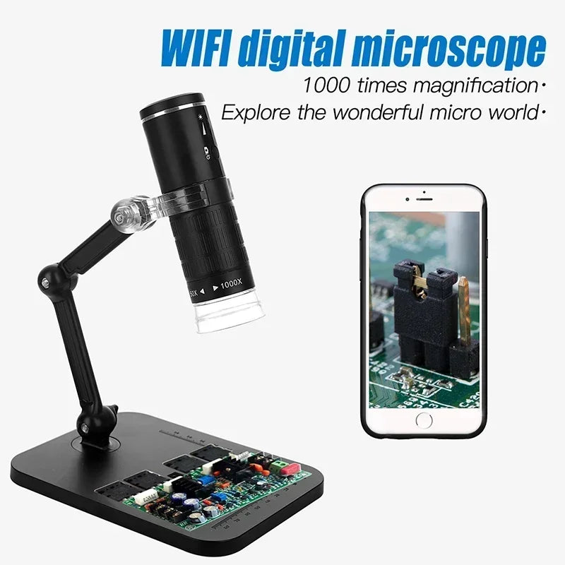 Microscope Magnification 50x-1000x Wireless Inspection Iphone Ipad HD For Camera USB Flexible With Handheld Digital PC Stand