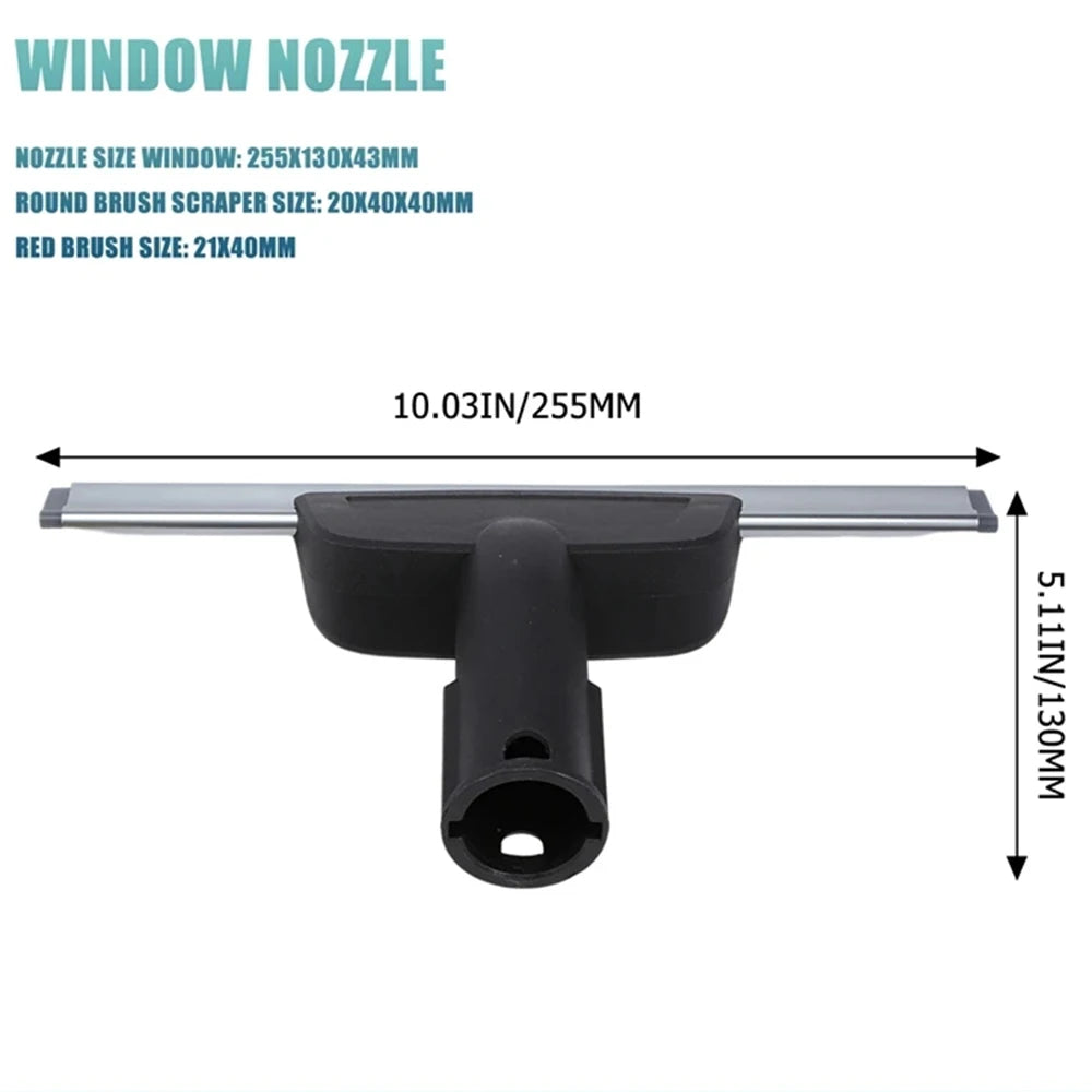 Clean Slit For Karcher SC2 SC3 SC4 SC5 CTK10 CTK20 Window Nozzle Scraper Round Brush For Steam Cleaner Mirrors Moisture