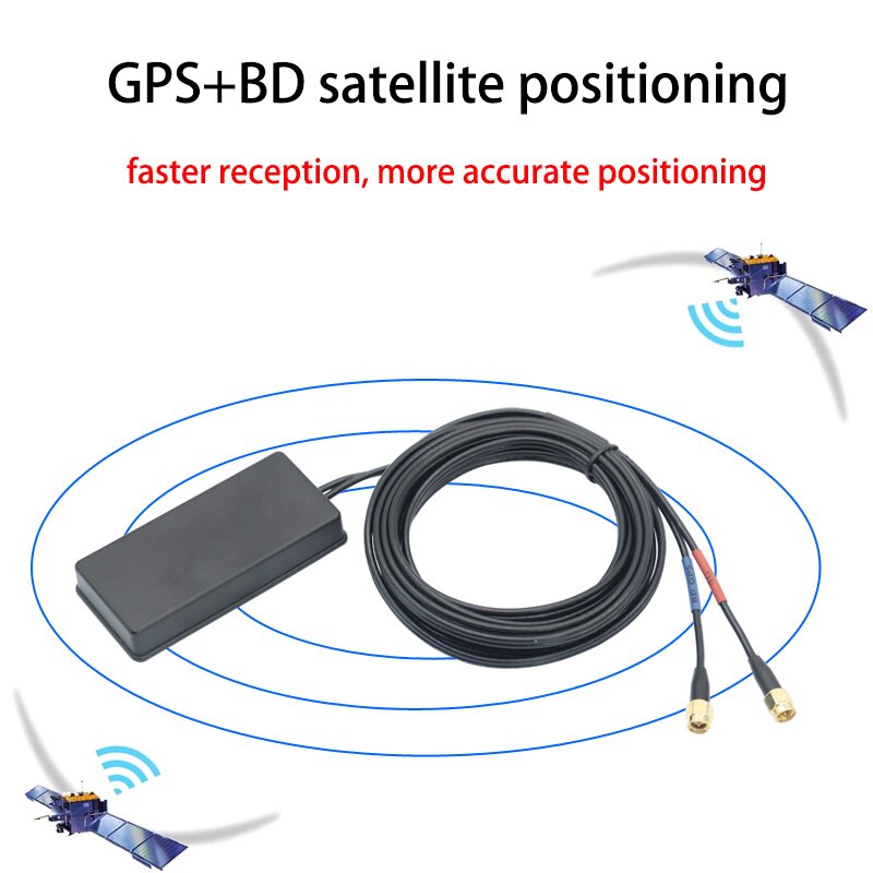 Outdoor 4G+GPS Dual Band Antenna With 30dBi Filter Amplifier Car Satellite Navigation Positioning Mobile Network Signal Booster