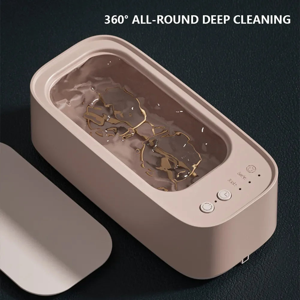 Portable Ultrasonic Cleaning Machine High Frequency Vibration Wash Cleaner Remove Stains Jewelry Watch Glasses Washing Machine