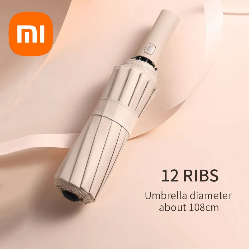 Xiaomi Automatic Umbrella Remote Control 12 Ribs Strong Windprood Waterproof Umbrella 108cm Diameter Sunscreen UV Parasol