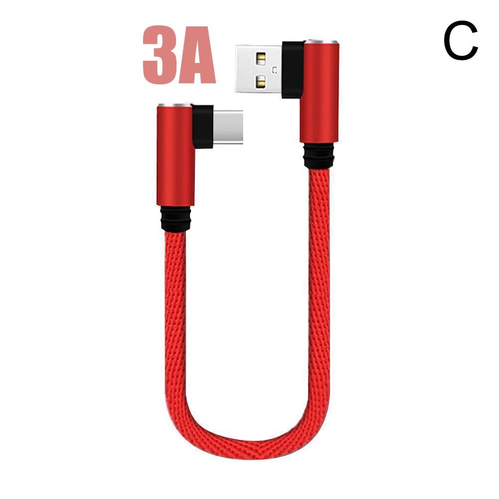 25cm 3A USB Type C Charging Cable USB to Type C Short Charging Cable Micro USB C Phone Charger Cabel For Samsung Huawei iPhone
