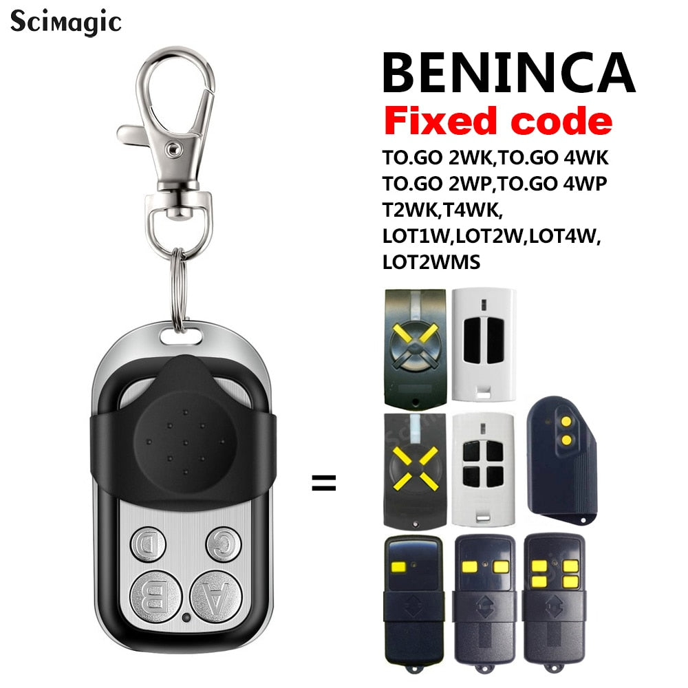BENINCA TO.GO-WV TO.GO-VA Garage Remote Control BENINCA TOGO WV TO.GO 2VA Gate Door Opener 433,92Mhz Rolling Code