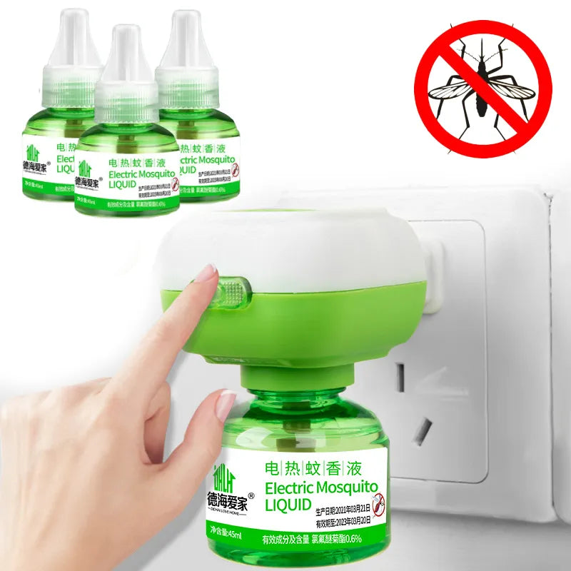 Mosquito Repellenter Electric Mosquito Liquid Heater Portable Home Mosquito Repellent Refillable Electric Mosquito Coil Liquid