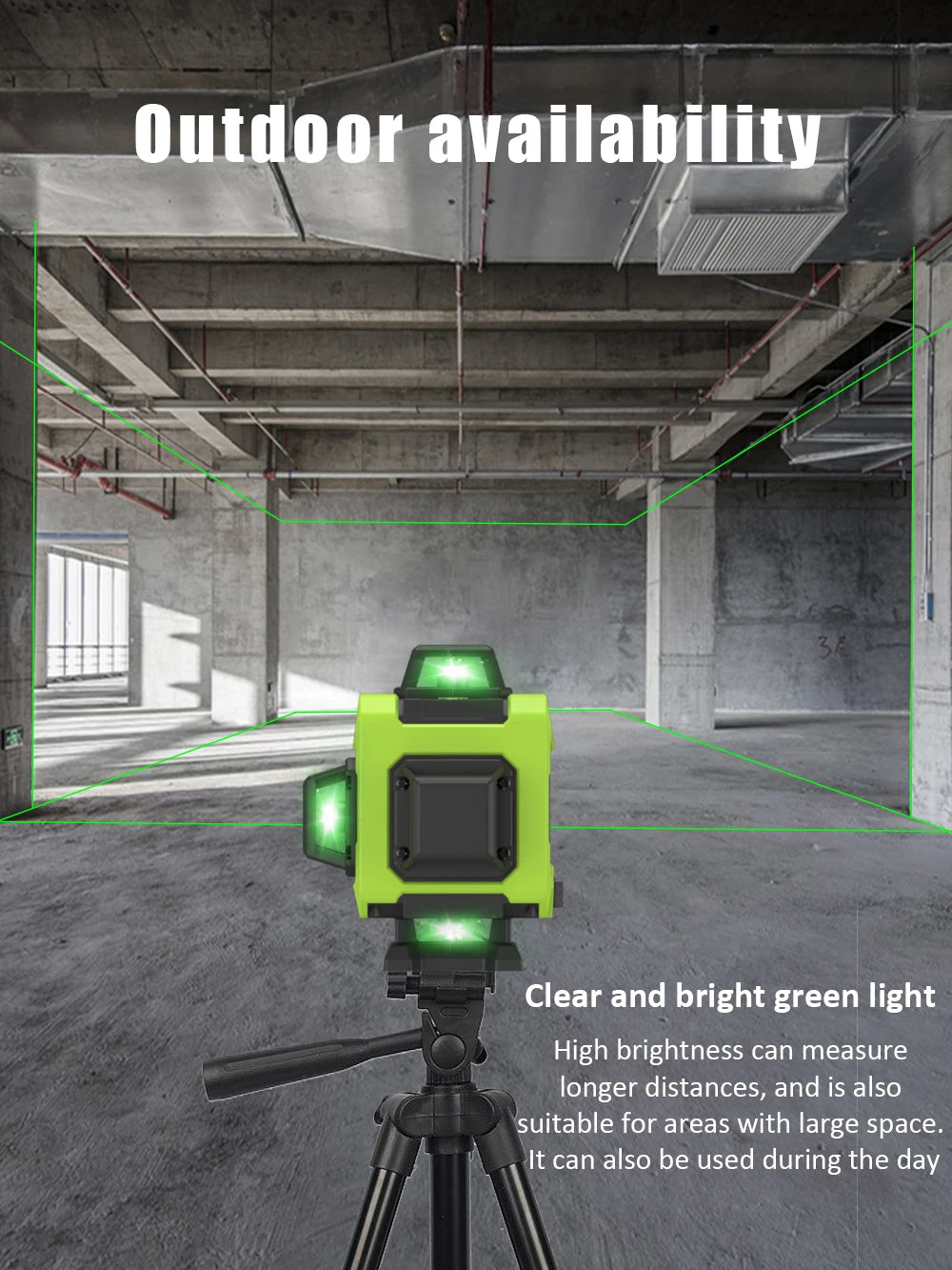 LFINE 16 Lines 360 Self-Leveling Laser level Horizontal and Vertical Professional Laser Levels With Rechargeable Battery Tools