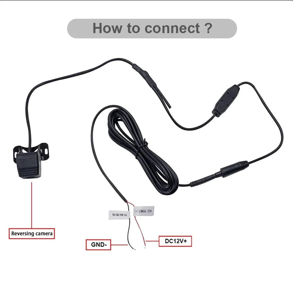 Wireless Car Rear View Camera with Night Vision 170 Degree WiFi Reversing Camera Dash Cam HD for iPhone Android Car 12V 24V