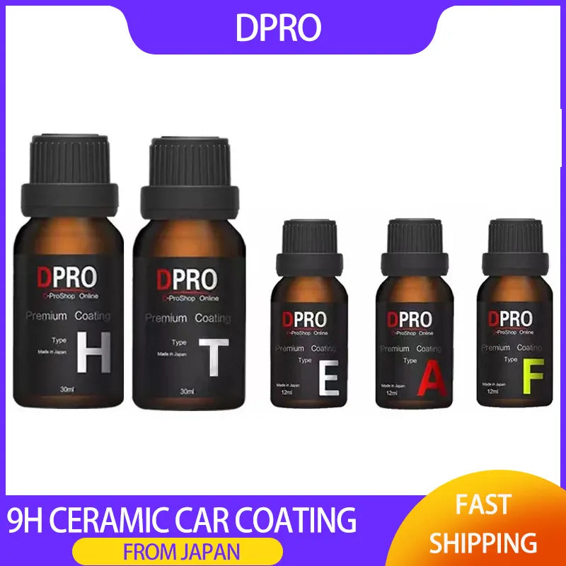 Dpro Ceramic Car Coating Nano Paint Care Car Polish Liquid Glass Anti Scratch Hydrophobic Coating Auto Detailing Japan Imports