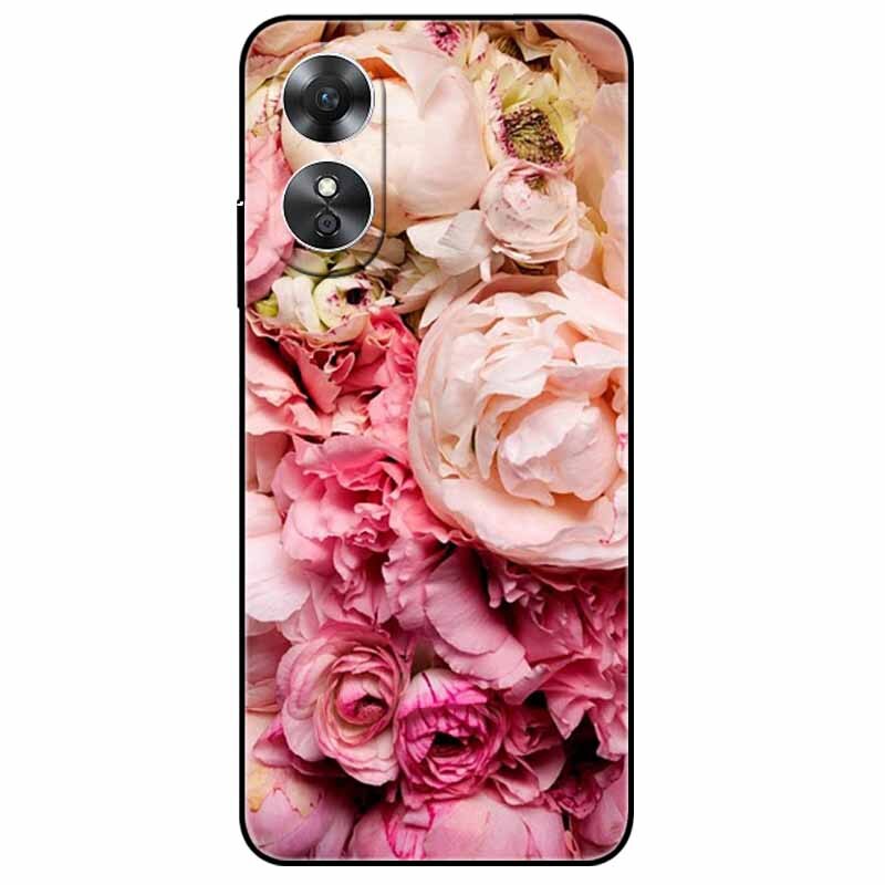 For OPPO A98 5G A 98 Case Silicone Soft Wolf Lion Cat Black Bumper Funda Coque for OPPO A98 2023 CPH2529 OPPOA98 Protective Bag