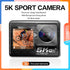 CERASTES 4K 5K 60FPS WiFi Anti-shake Action Camera Dual Screen 170° Wide Angle 30m Waterproof Sport Camera with Remote Control