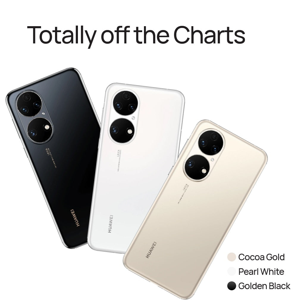 Original Huawei P50 Mobile Phone 6.5" 8G+128G Snapdragon 888 Octa Core HarmonyOS 2.0 IP68 Dust/Water 66W SuperCharge Smartphone