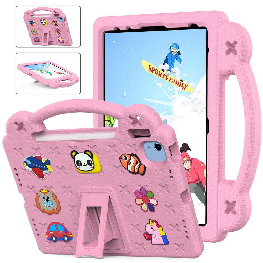 Kids Case for iPad10 10.9inch Beibei Bear Design EVA Cover with Kickstand Tablet Shell Drop-proof Shockproof Protective Cases