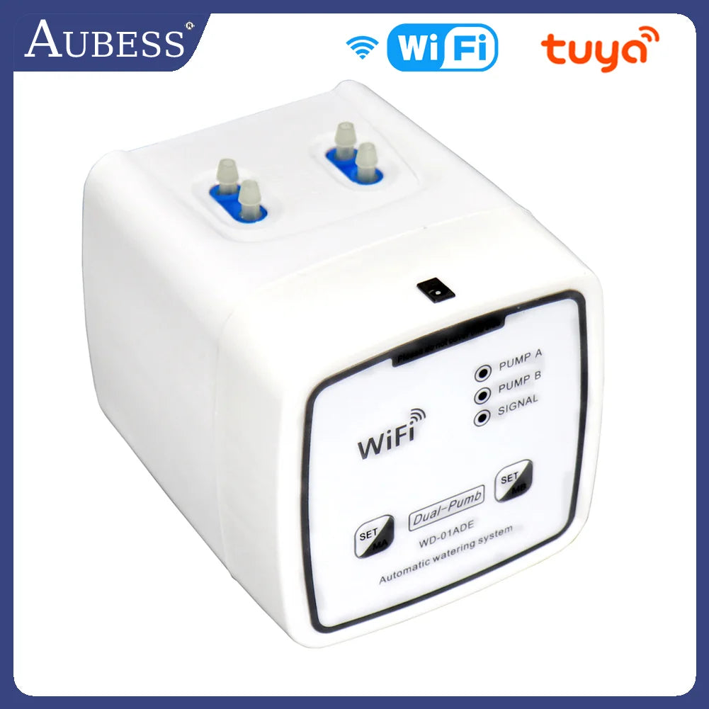 WIFI Tuya Smart Watering Device Double Pump Timer Automatic Drip Irrigation System APP Remote Control For Garden Plant Flower