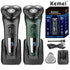 Kemei 2805 LCD dislay IPX7 waterproof electric shaver for men wet dry beard electric razor facial shaving machine rechargeable