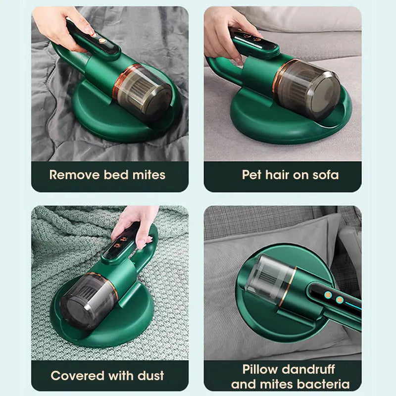 Mite Removal Wireless Portable Vacuum Cleaner Cordless Anti Remover Wireless Dust Mite Controllers Pillow Bed Vacuum Cleaner