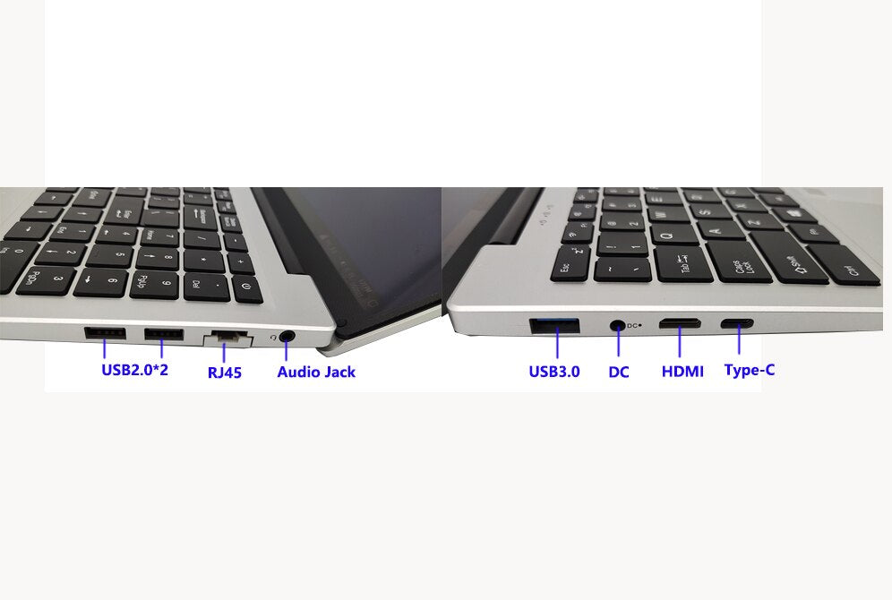 Office Laptops Computer PC Windows 10 School NoteBook Learning 16 inch Netbook Intel N5095 16GB RAM +1TB M.2 Camera Bluetooth