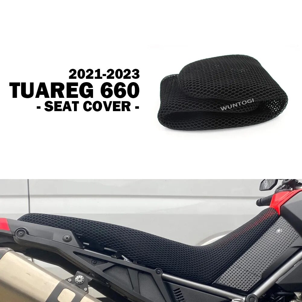 Tuareg 660 Accessories Motorcycle 3D Honeycomb for Aprilia Tuareg660 2021-2023 Protection Seat Covers Mesh Cushion Breathable