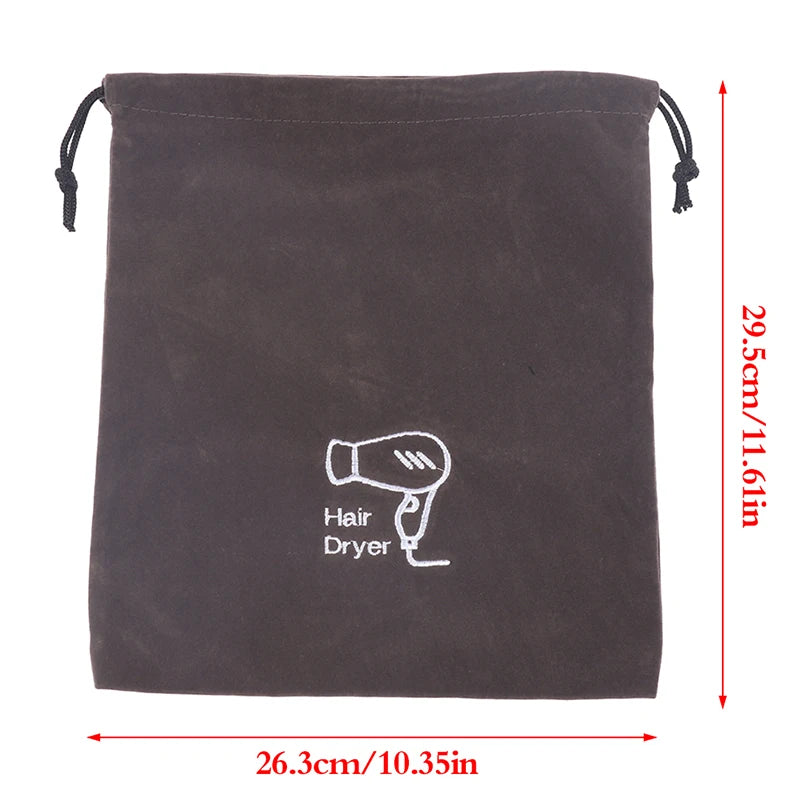 Hair Dryer Cloth Bag Hair Diffuser Hairdryer Bag Drawstring Closure Cover Storage Belt Mouth Drawstring Dust Bag