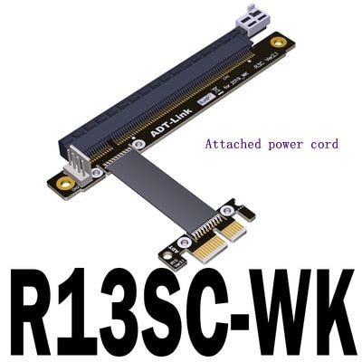Custom 2017 New Graphics Card Extension Cable PCIe 3.0 x16 to x1 nVIDIA AMD Stable Non USB ADT