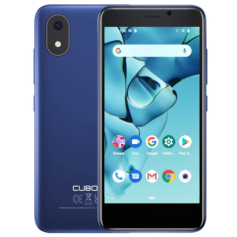 Cubot Smartphone 4-Inch Mini Phone-J10, 32GB ROM 2350mAh 5MP Rear Camera Google Android 11 Dual SIM Card 3G Telephone Face ID
