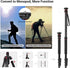 SmallRig 68" Camera Tripod Foldable Aluminum Tripod Monopod Compatible with 1/4"-20 and 3/8"-16 Video Head for Sony Camera 3983