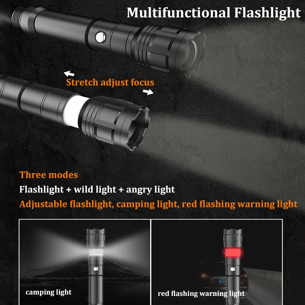 RDDSPON Multipurpose Military Shovel for Outdoor Survival Multipurpose Axe Pickaxe Shovel Compass & Flashlight Camping Tool Set