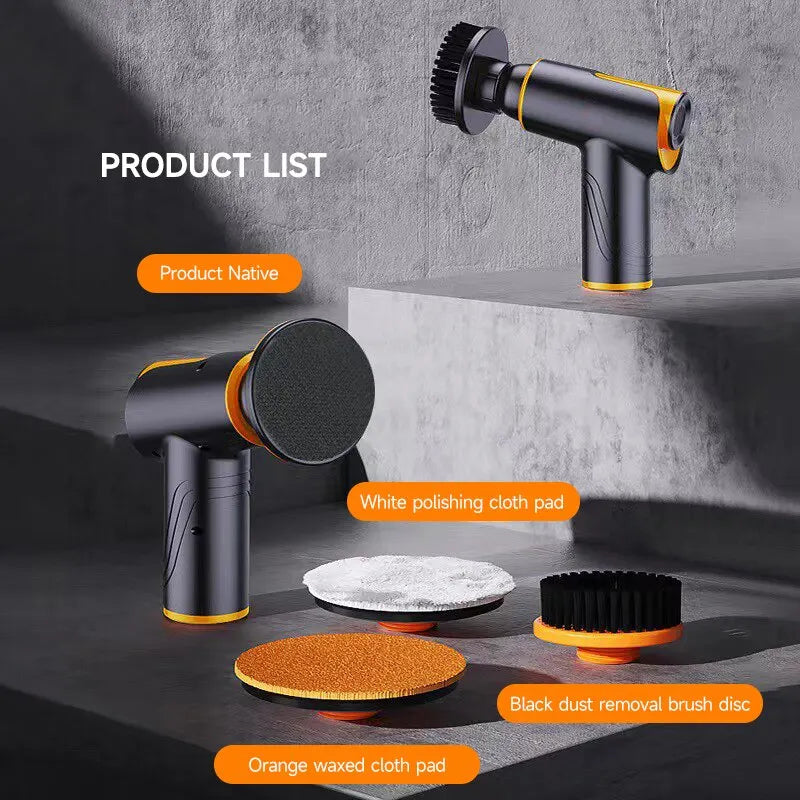 100W Car Buffer Polisher Rechargeable Battery Rechargeable Battery 1800rpm Adjustable Speed Wireless Buffing Waxing Machine