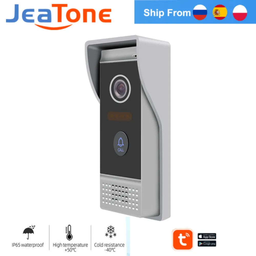 Jeatone Call panel for Video Intercom Security Protection System AHD 720P/1080P Night Vision Video Doorbell Password Unlock