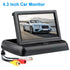 ZIQIAO 7" 5" 4.3 Inch Lcd Color Screen Car Rear View Mirror Monitor Foldable Display Optional
