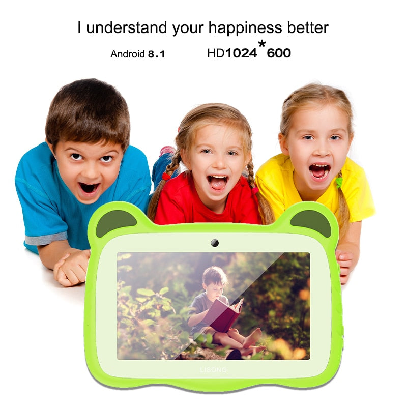 7 inch Android Kids Learning Tablet 3000mah 2GB 16GBROM WIFI Quad Core Android10.0