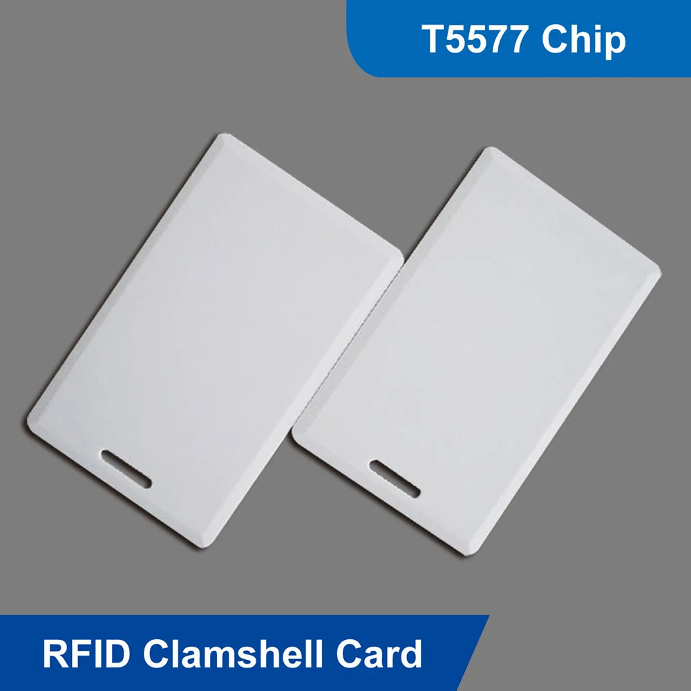 125Khz RFID T5577 Blank Card RFID Chip Cards Rewritable Smart Card Thicker 125khz HID PROX II Clamshell Card For Hotel Locks