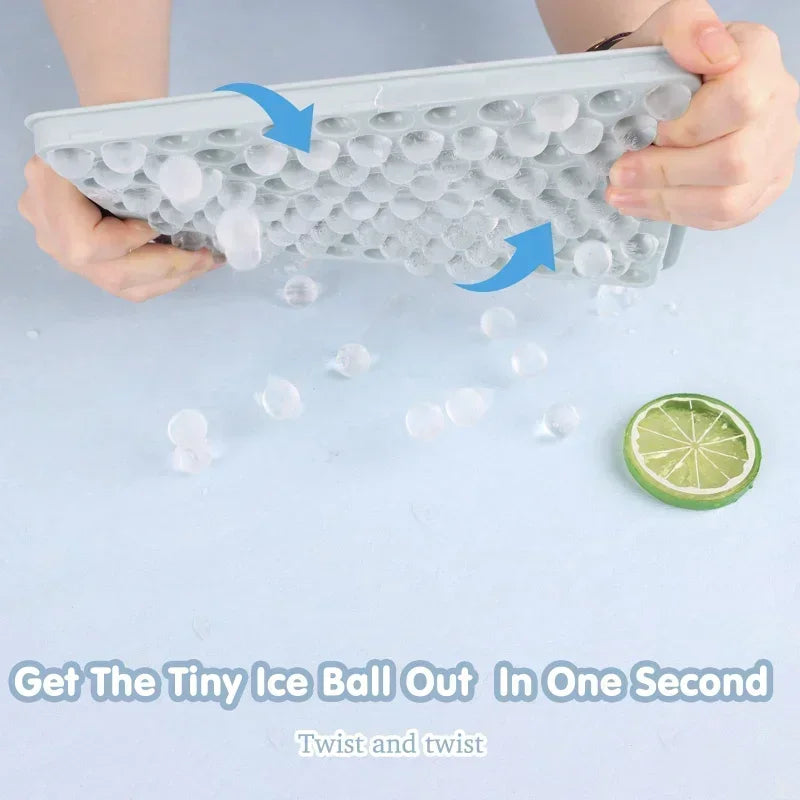 Mini Ice Cube Trays Upgraded Ice Ball Maker Mold Tiny Crushed Ice Tray for Chilling Drinks Coffee Juice Tools Silicona BPA Free