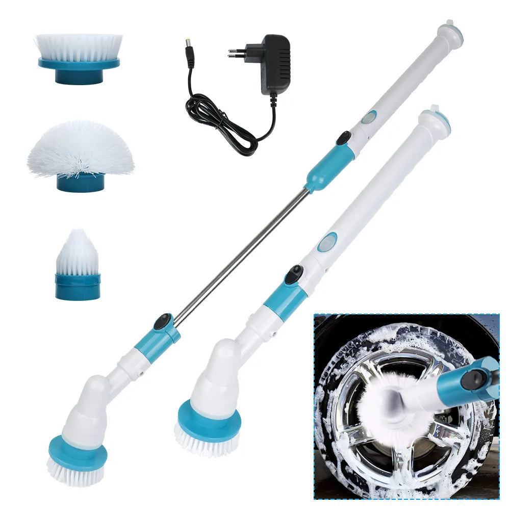 Electric Spin Cleaner 3-in-1 Kitchen Bathroom Sink Cleaning Gadget Bathtub Tile Brush Wireless Electric Cleaning Brush