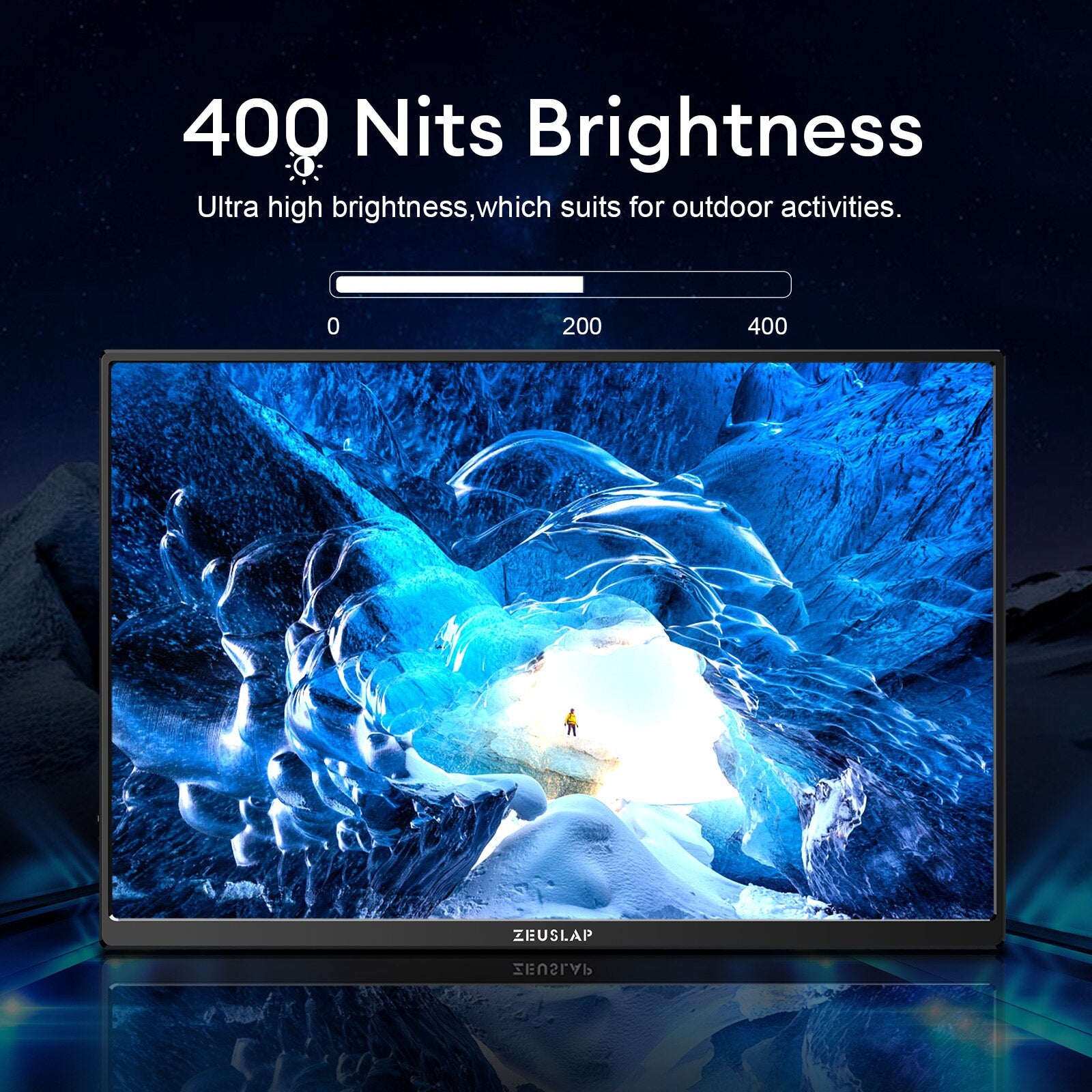 ZEUSLAP Z16Lite 16inch Portable Monitor 1200P 100percent SRGB Gaming Computer Display for Steam Deck Laptop Switch PS4 PS5 Xbox