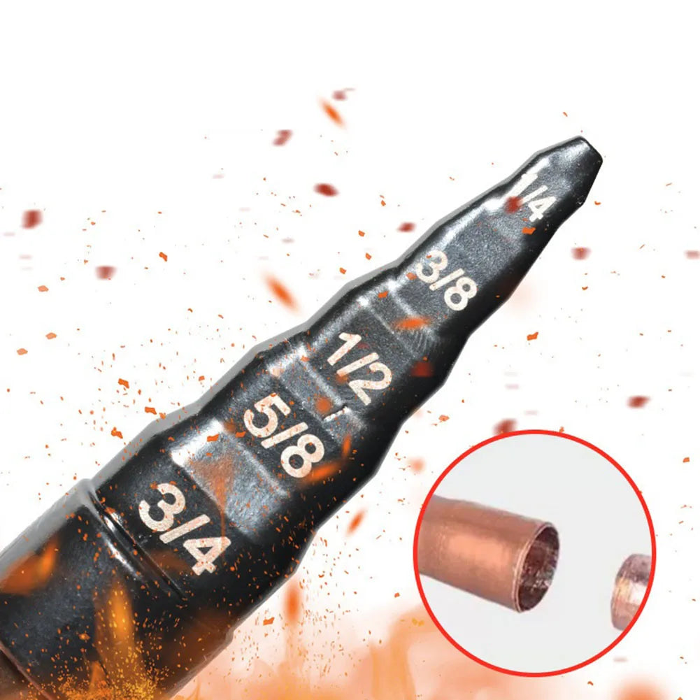 Repair Tool Air Conditioner Copper Pipe Expander Swaging Drill Bit Set 5 In 1 Copper Tube Expander For Hex Handle Hand Drill