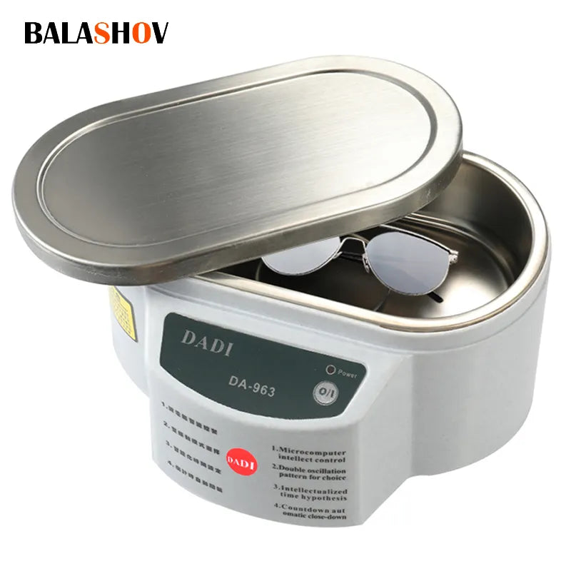 600ML Ultrasonic Cleaner Digital Ultrasonic Bath Jewelry Watches Glasses Circuit Board Cleaning Ultrasonic Cleaner Machine 220V