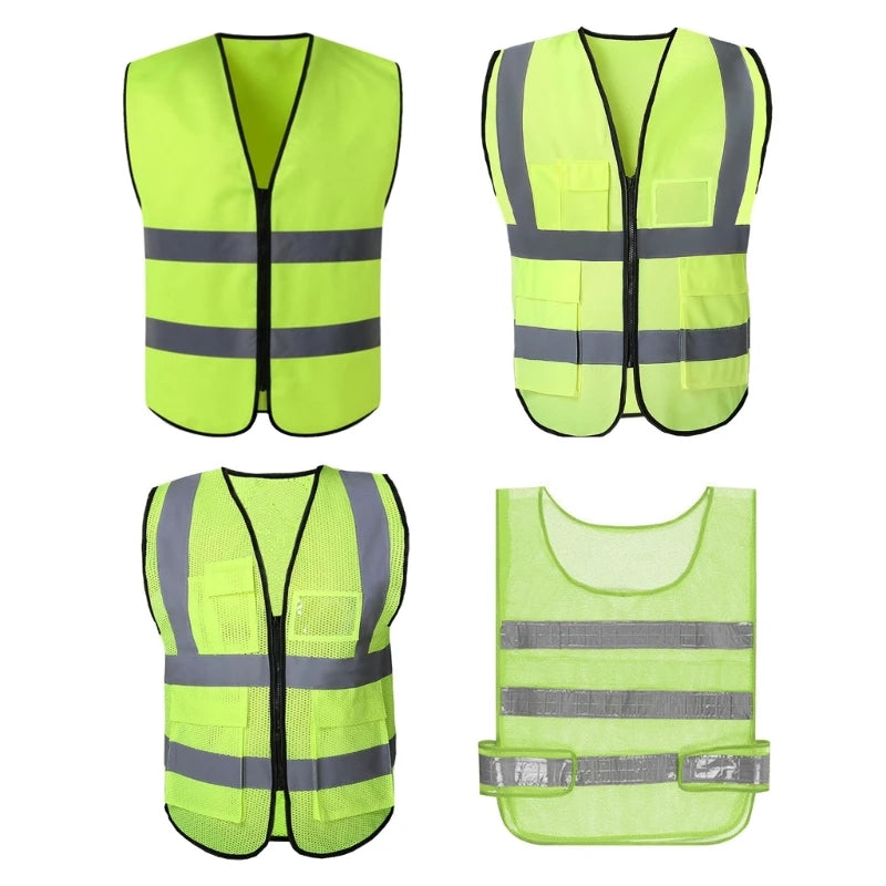 High Visibility Reflective Vest Be Seen Be Safe Yellow Vest for Car Women & Men