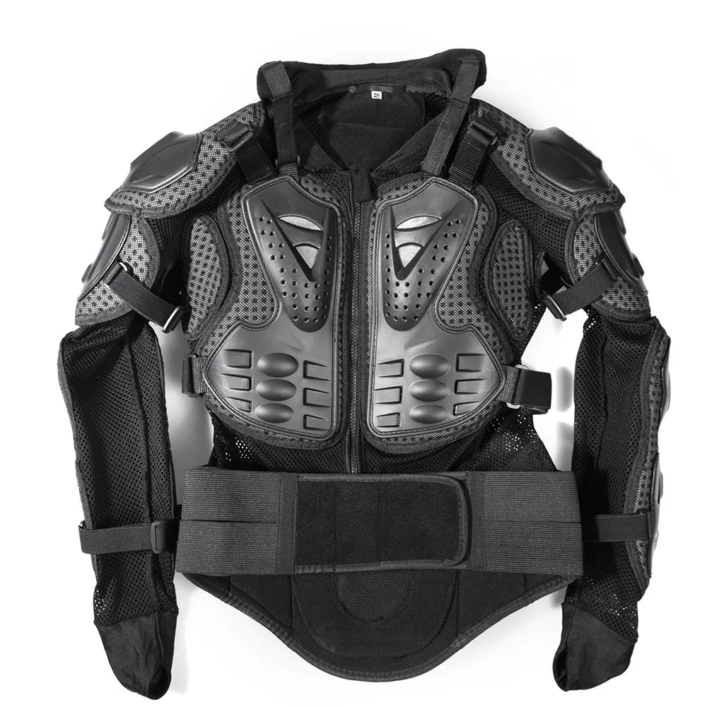 Ghost Racing Men Motorcycle Body Armor Back Protector Motocross Armor Protection Moto Racing Jacket Protector with LED Light