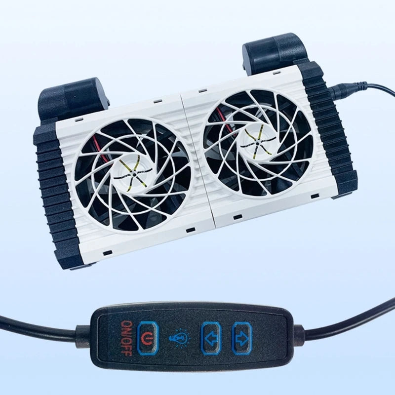 Adjustable Aquariums Hangable Cooling Fan Low Noise Air Cooler for Fishtanks